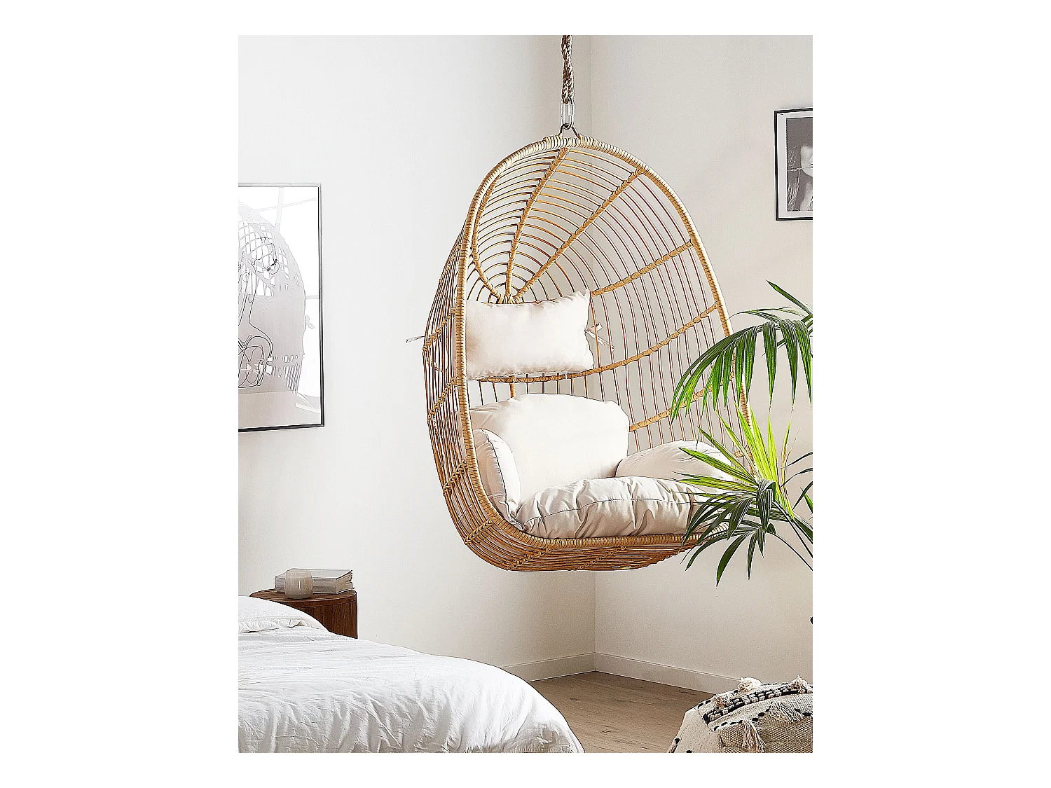 Fotel wiszący CASOLI Technorattan Naturalny