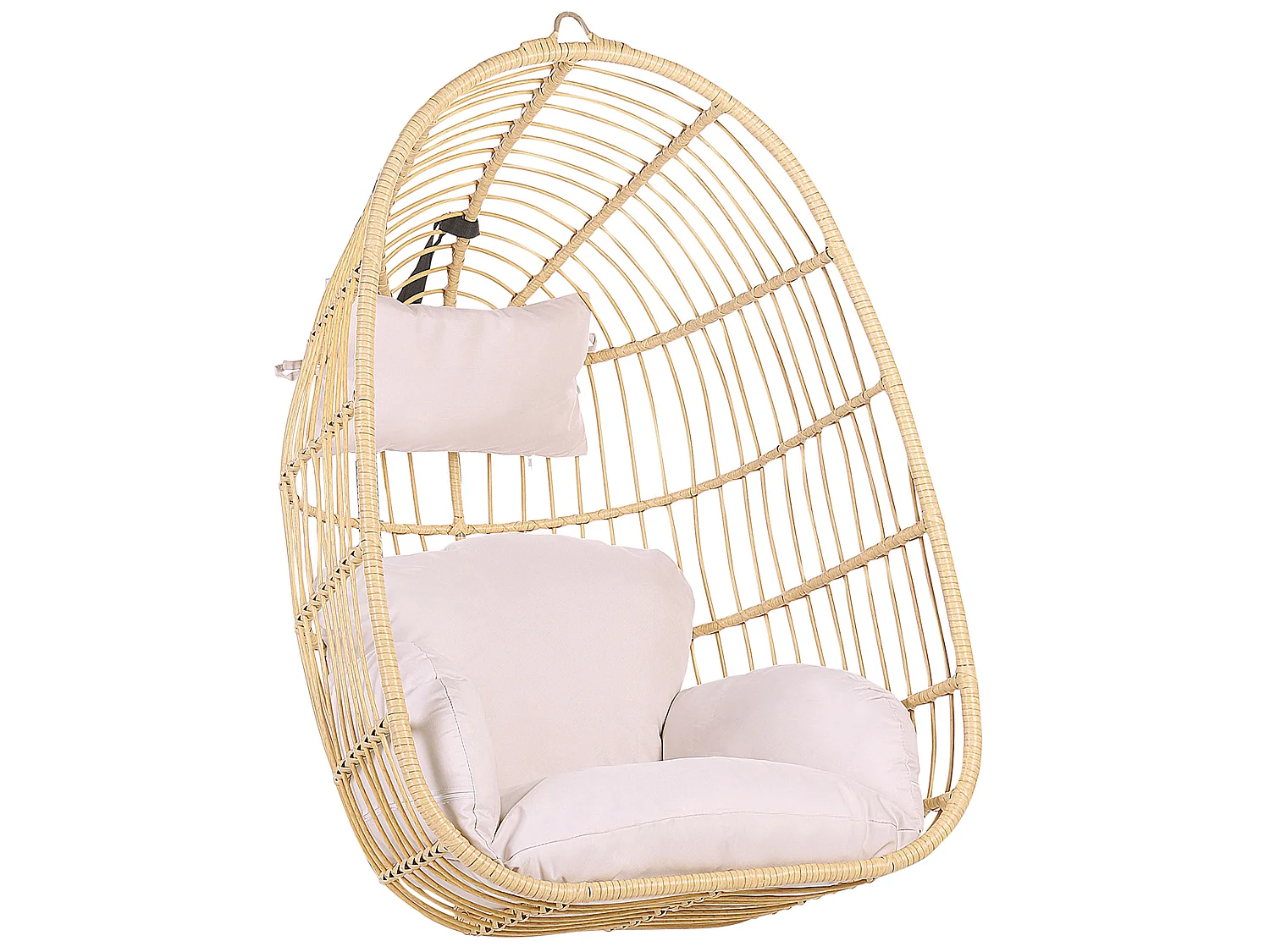 Hängesessel CASOLI Polyrattan Naturfarben