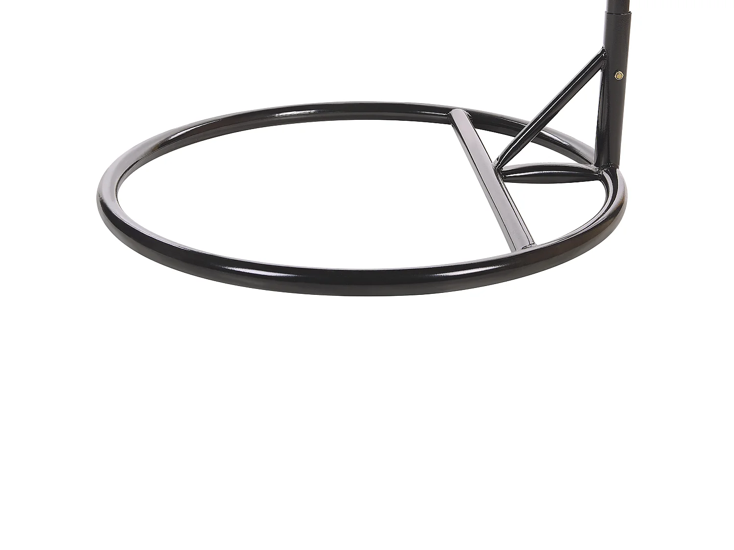 Hängesessel mit Gestell TOLLO Polyrattan Grau