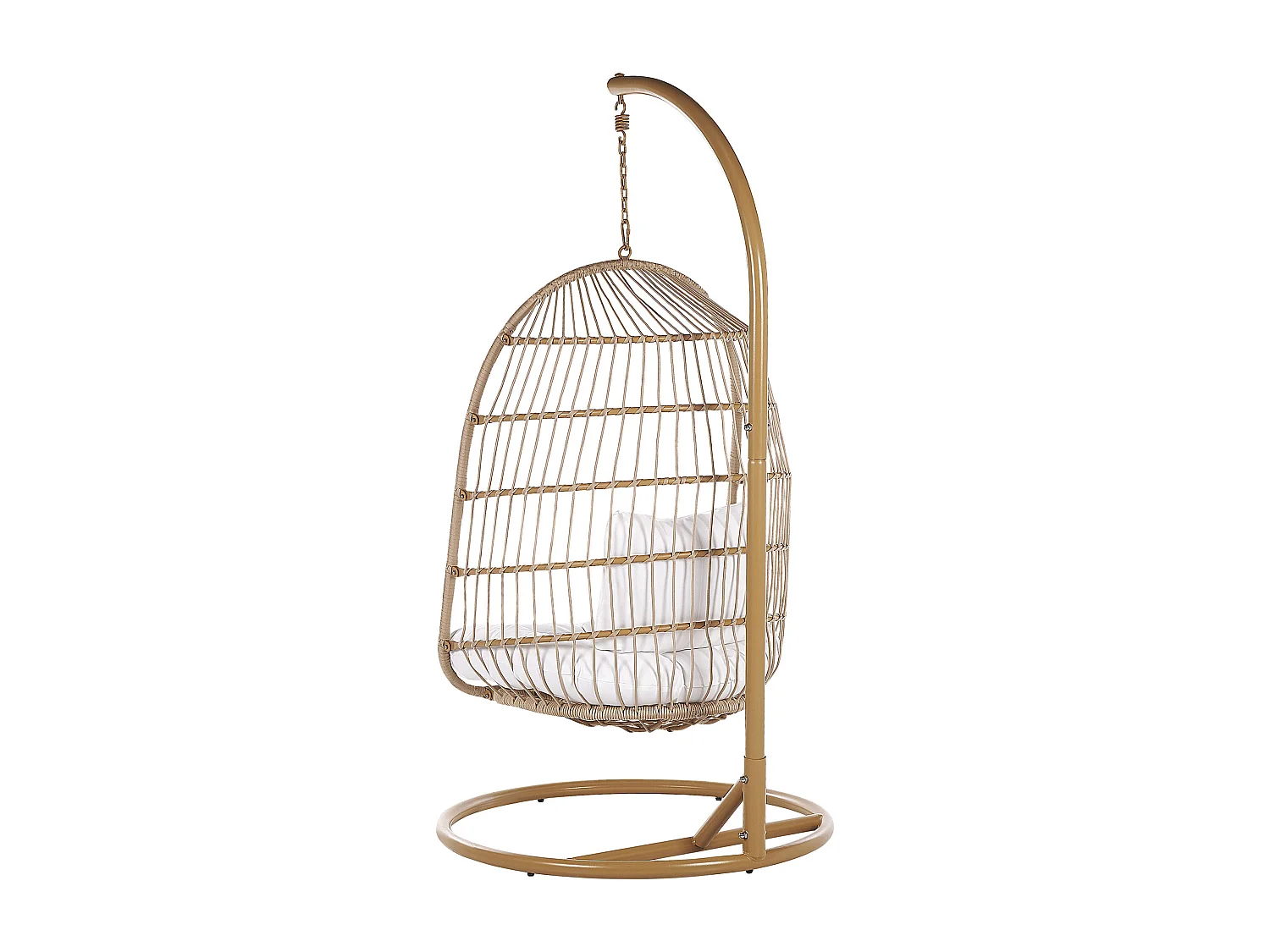 Poltrona sospesa con supporto da pavimento ALLERA Beige