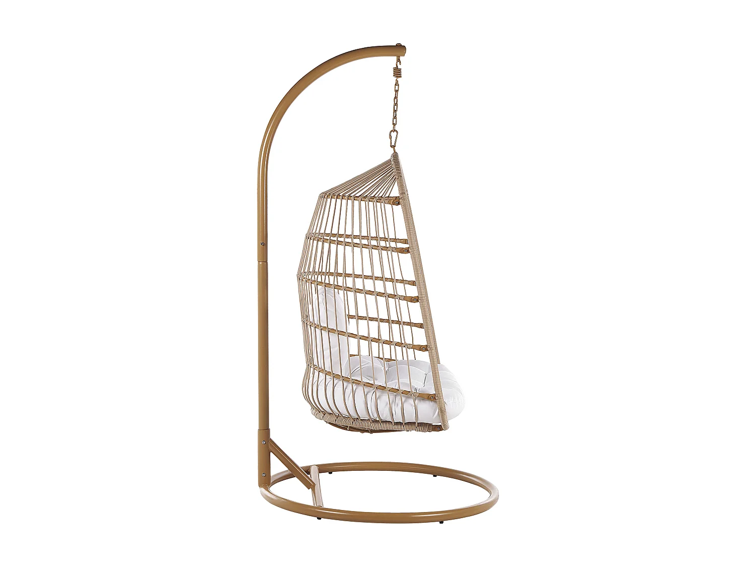 Poltrona sospesa con supporto da pavimento ALLERA Beige