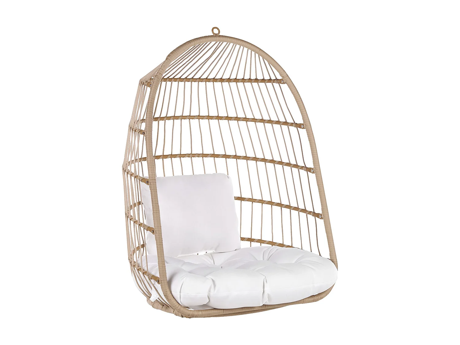 Poltrona sospesa con supporto da pavimento ALLERA Beige