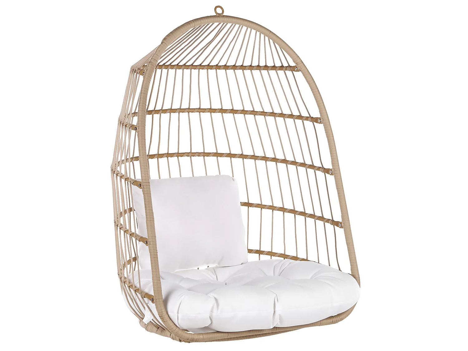 Hängesessel mit Gestell ALLERA Polyrattan Beige