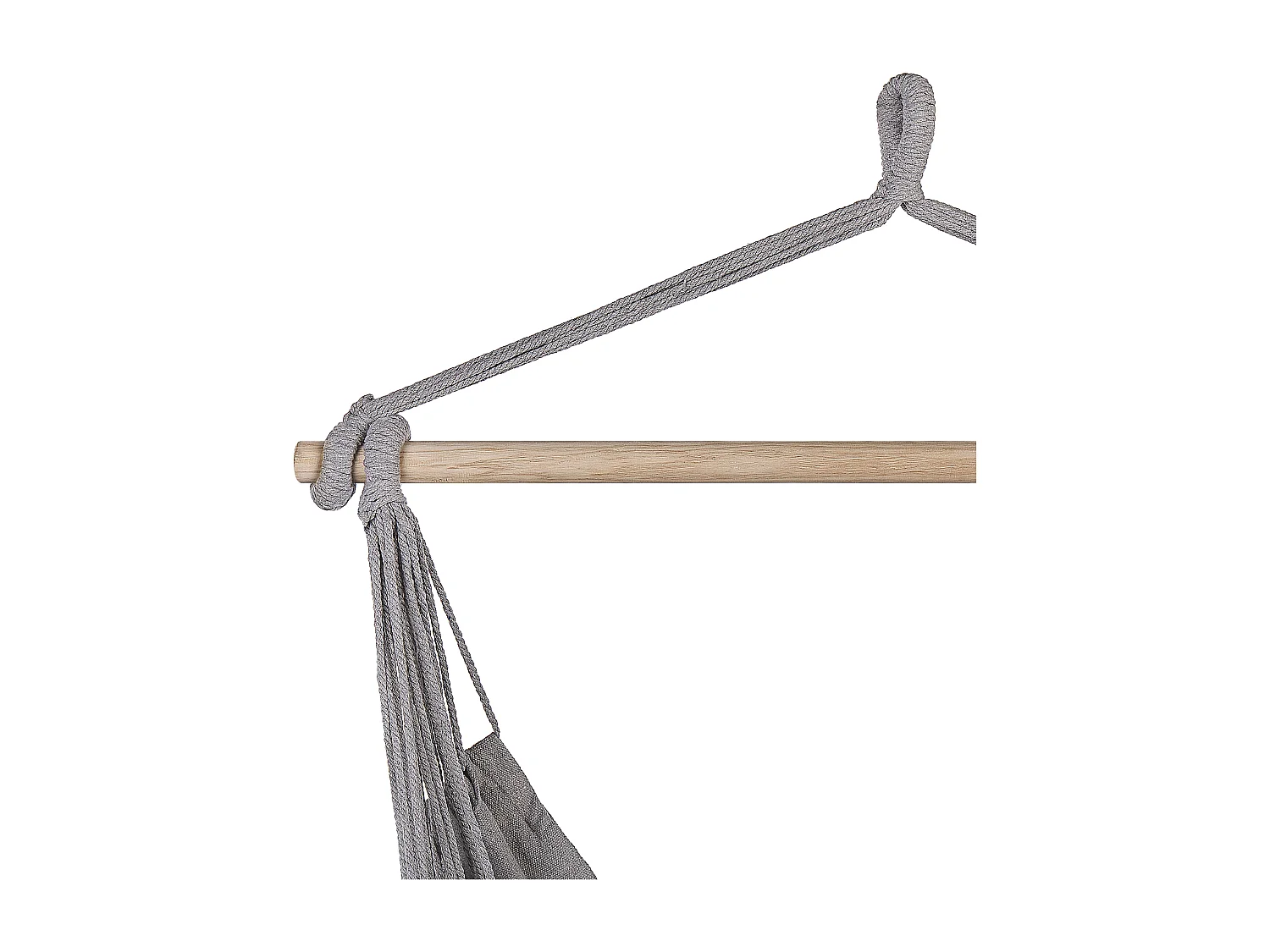 Hängesessel BONEA Baumwolle Hellgrau