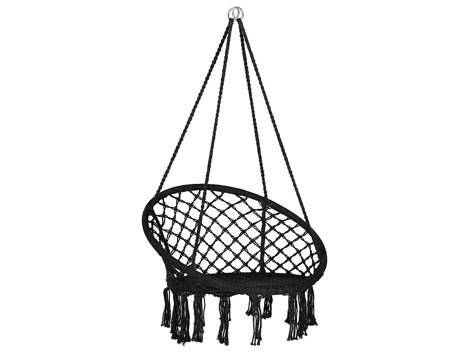 Fotel wiszący GABELLA Bawełna Czarny