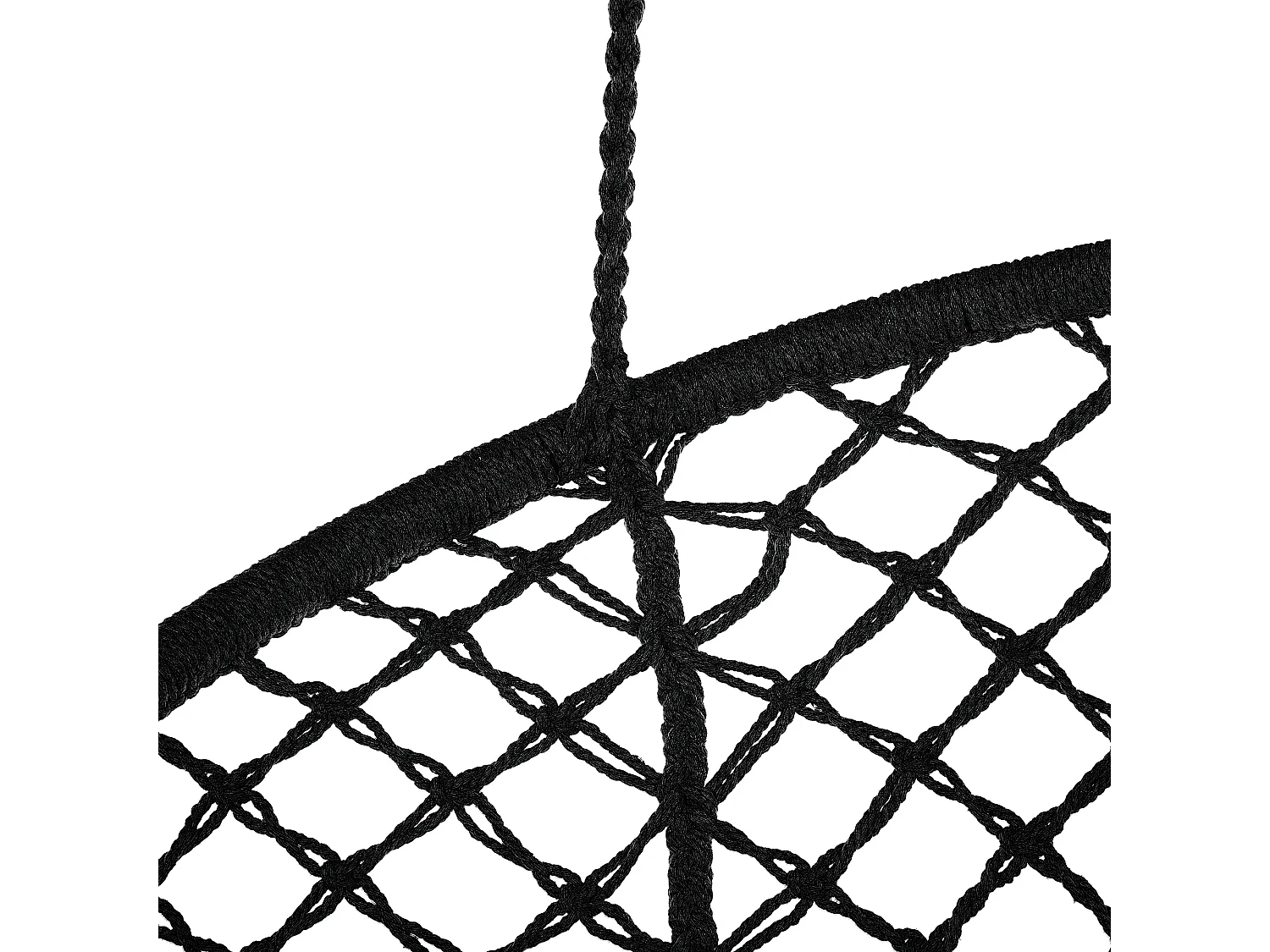 Fotel wiszący GABELLA Bawełna Czarny