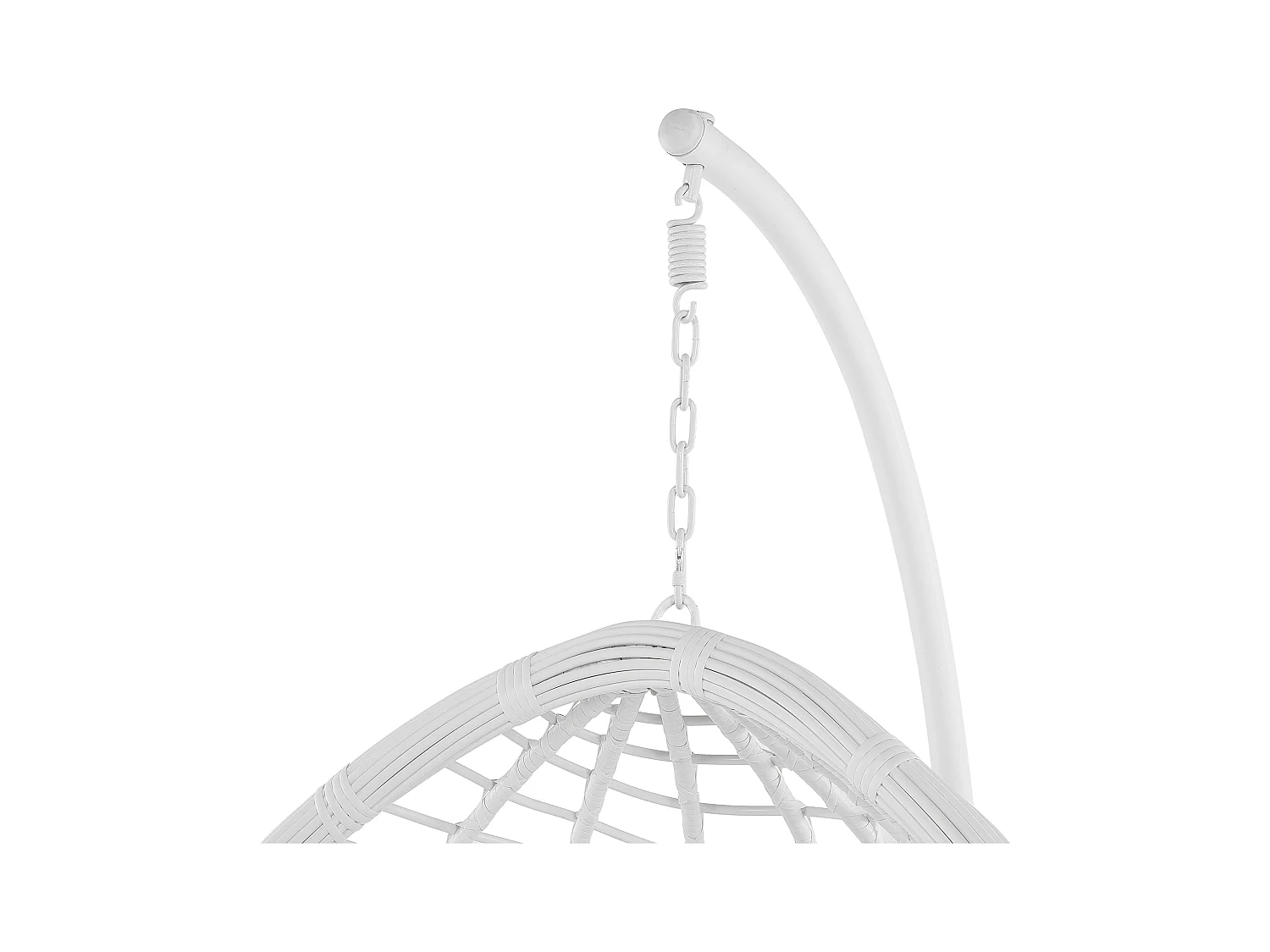 Poltrona sospesa con supporto da pavimento FANO Bianco