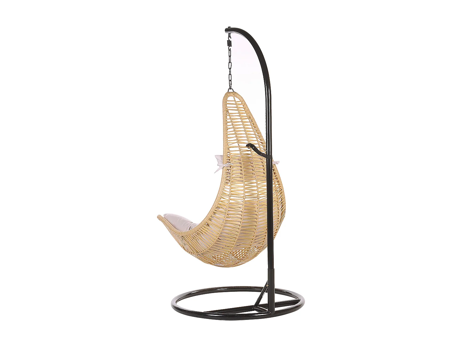 Fauteuil suspendu avec support ATRI II Polyrotin Naturel