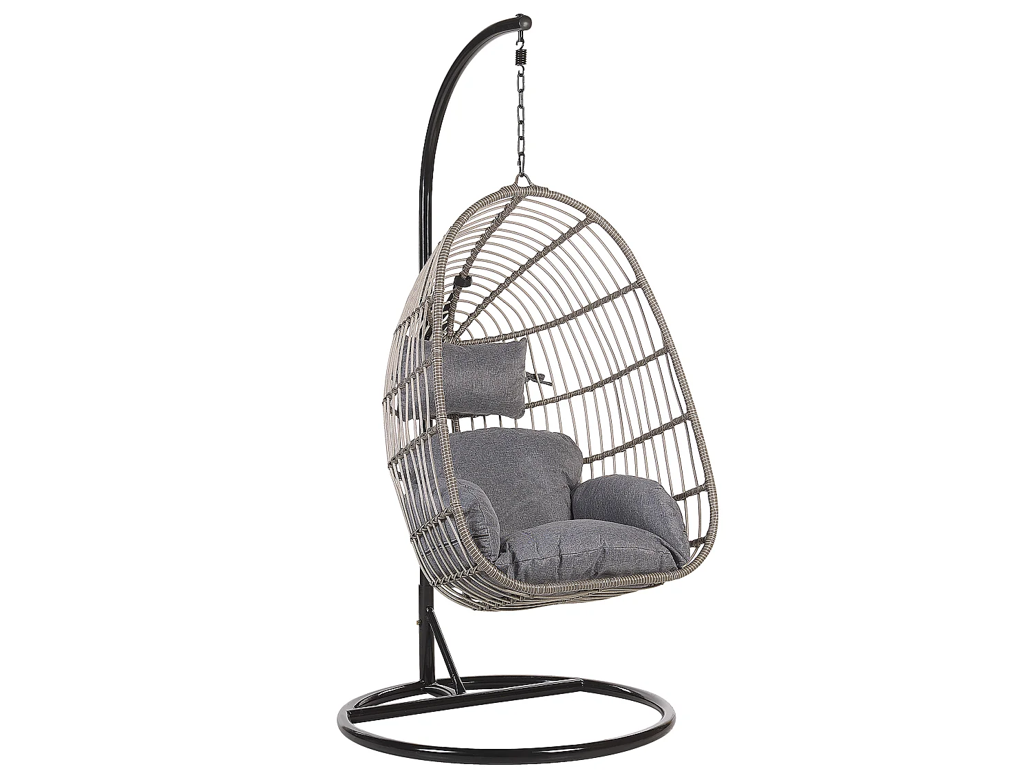 Poltrona sospesa con supporto da pavimento CASOLI Grigio