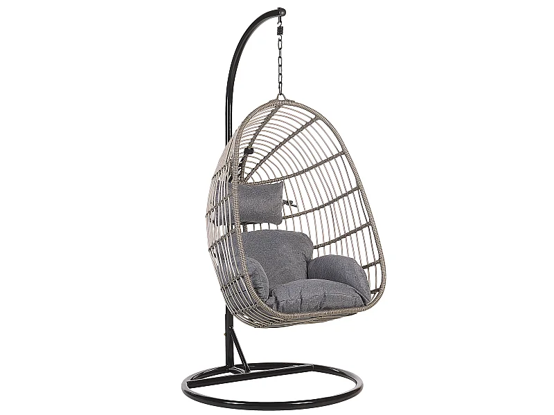 Poltrona sospesa con supporto da pavimento CASOLI Grigio