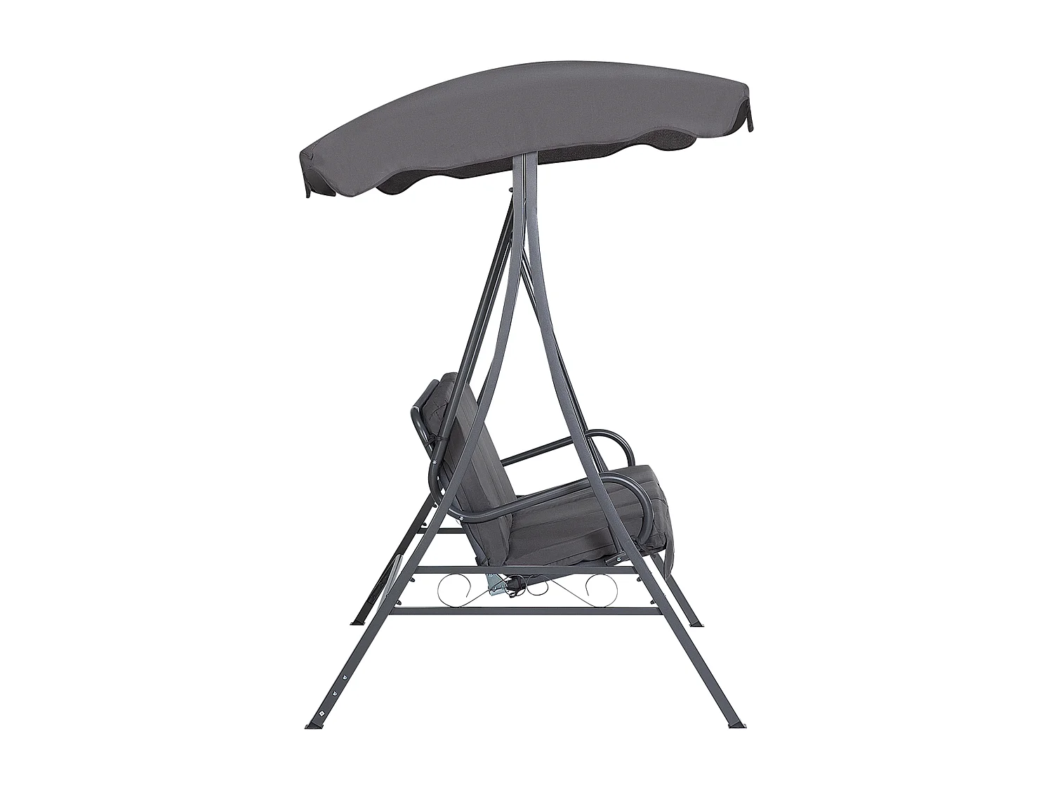 Balancelle de jardin GARBO Métal Gris foncé