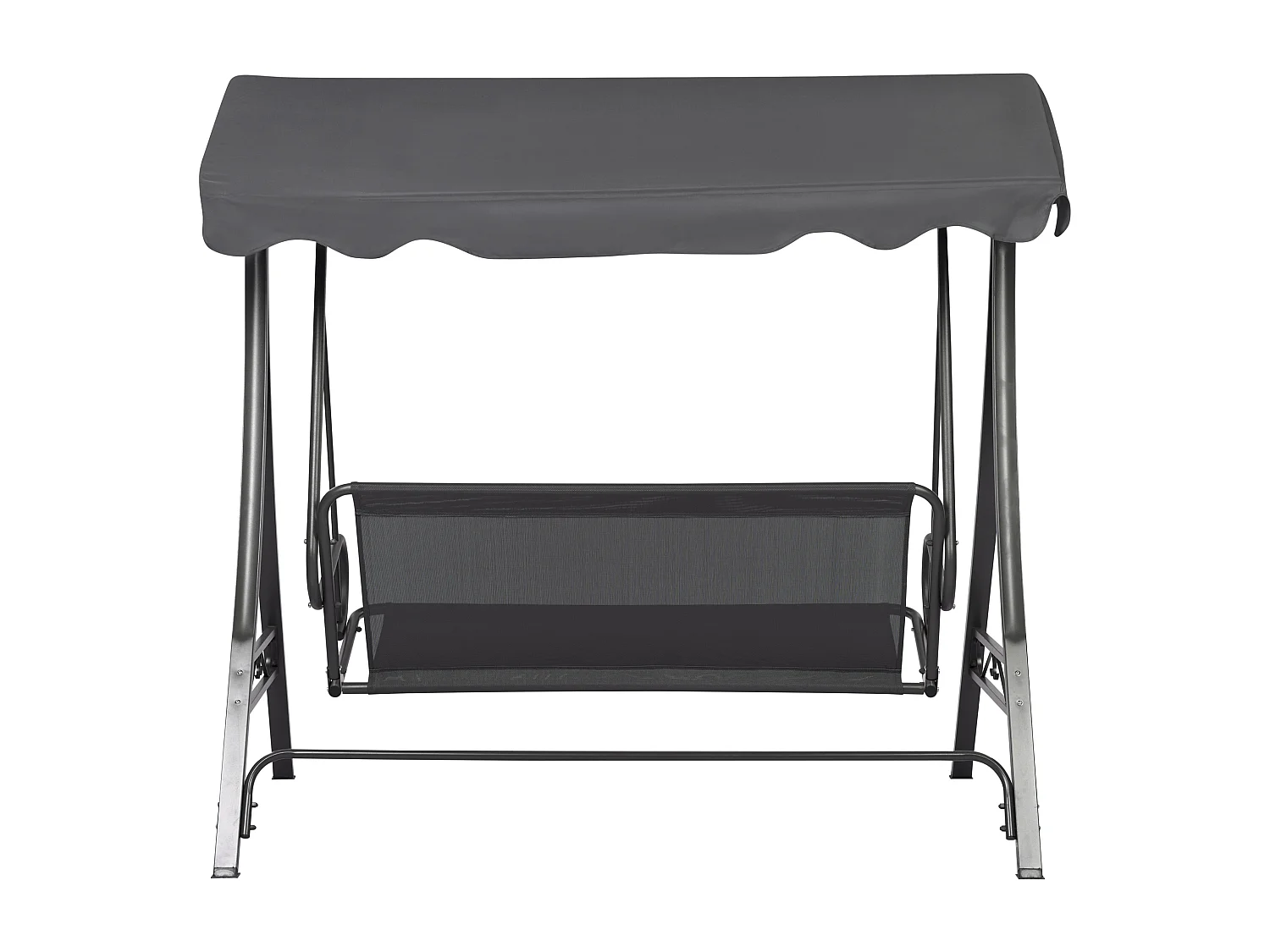 Balancelle de jardin GARBO Métal Gris foncé