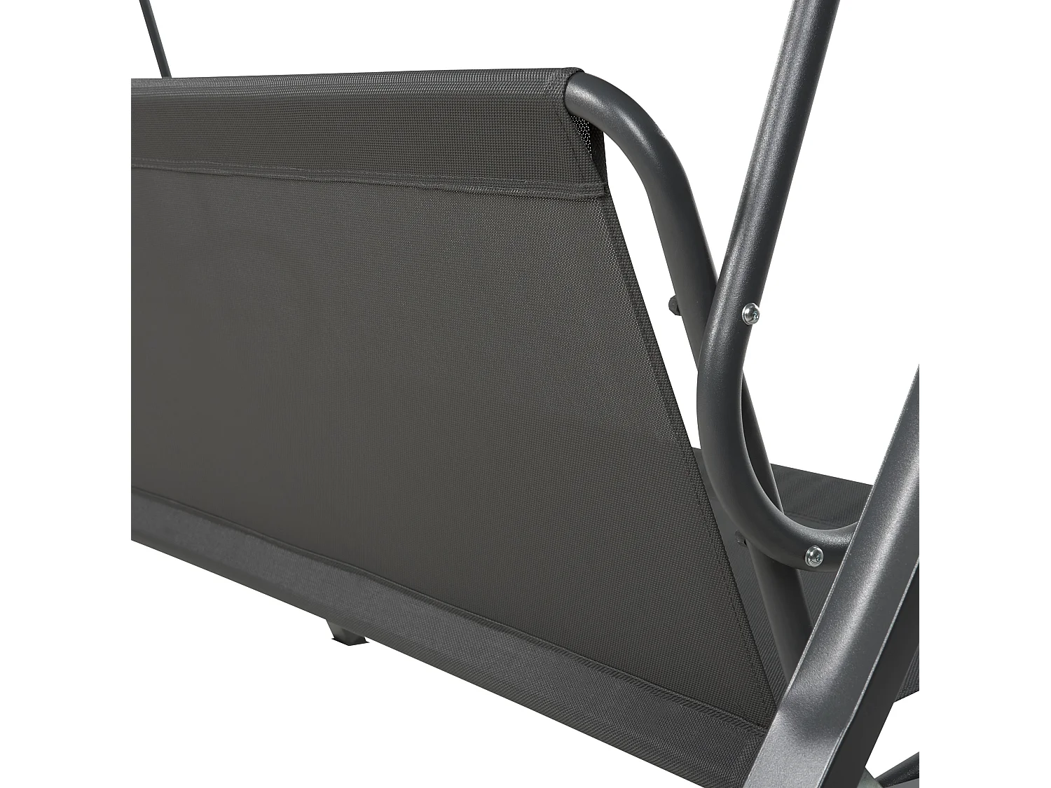 Balancelle de jardin GARBO Métal Gris foncé