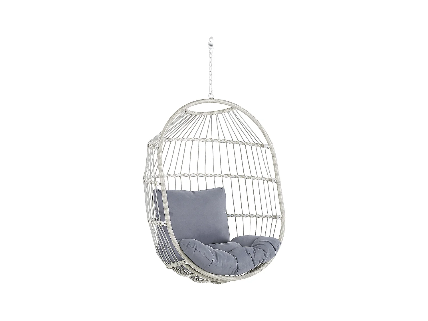 Fauteuil suspendu avec support ALBA Blanc