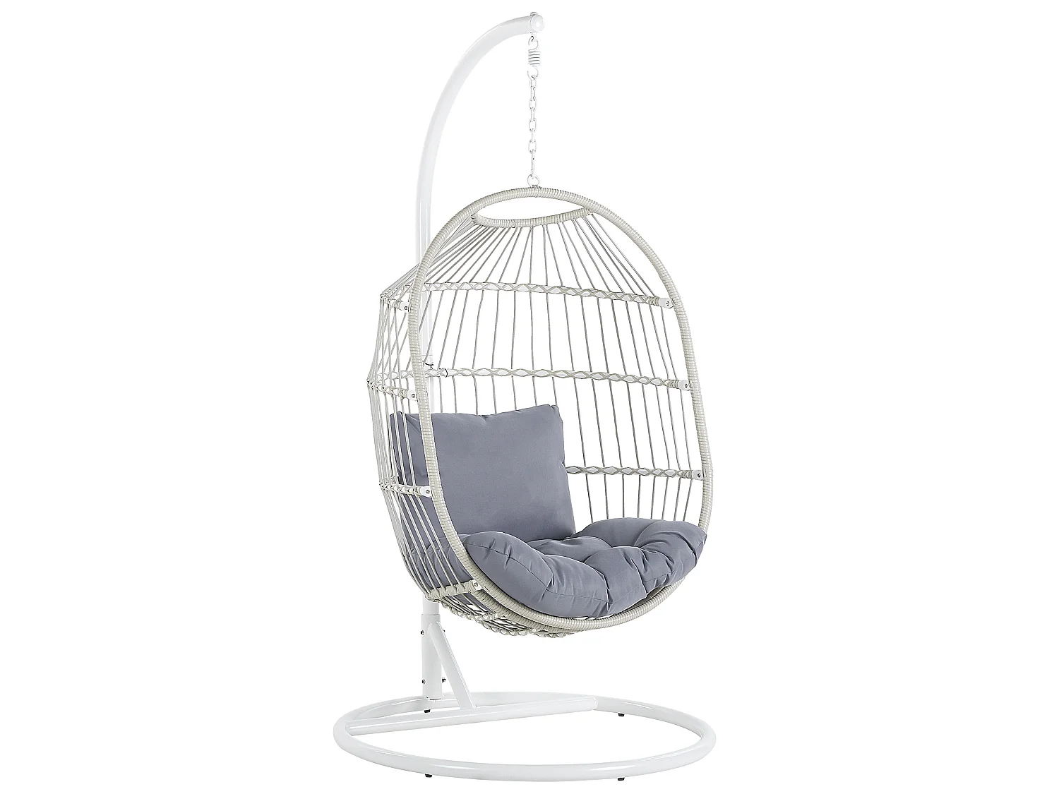 Fauteuil suspendu avec support ALBA Blanc