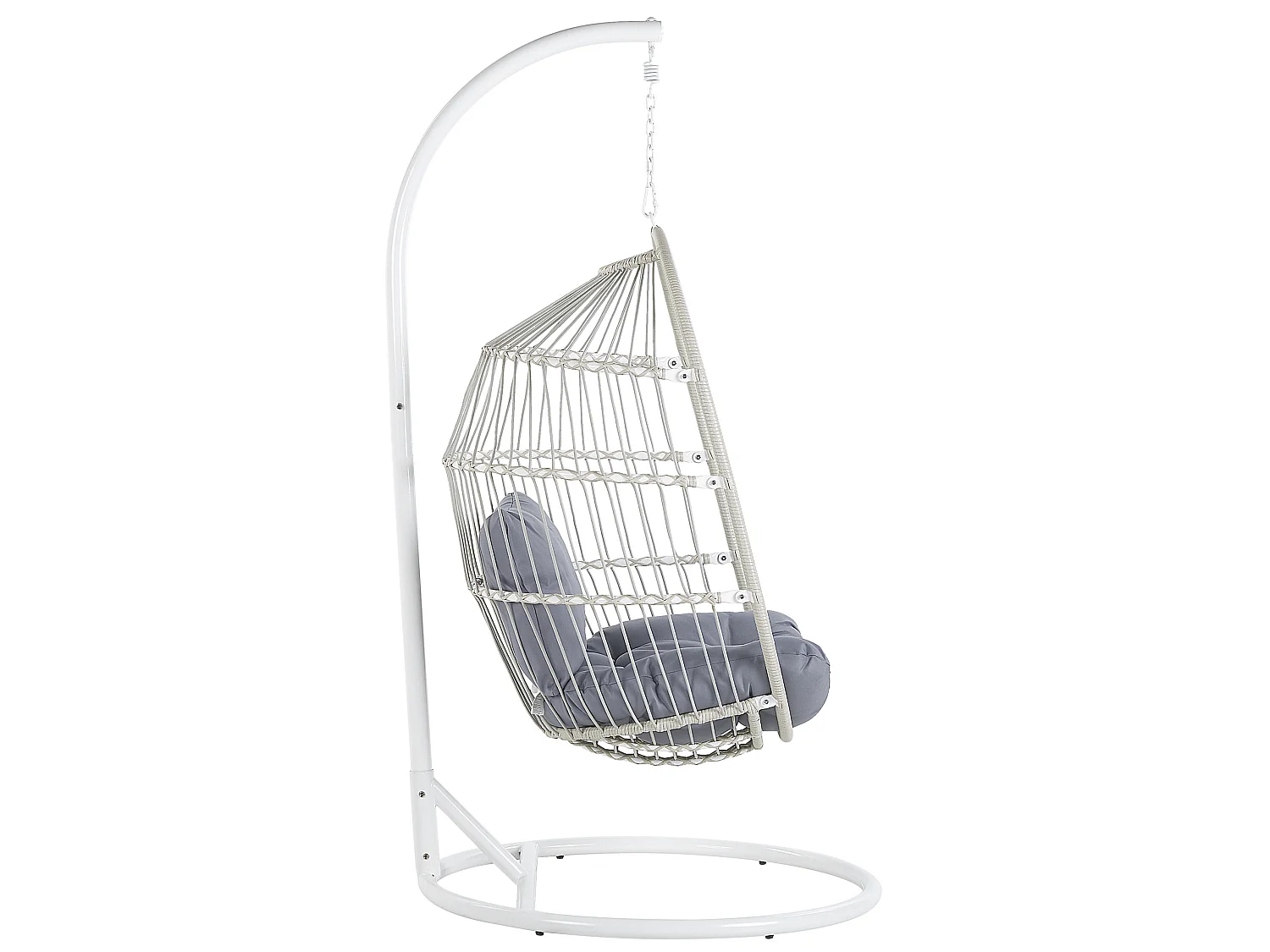 Fauteuil suspendu avec support ALBA Blanc