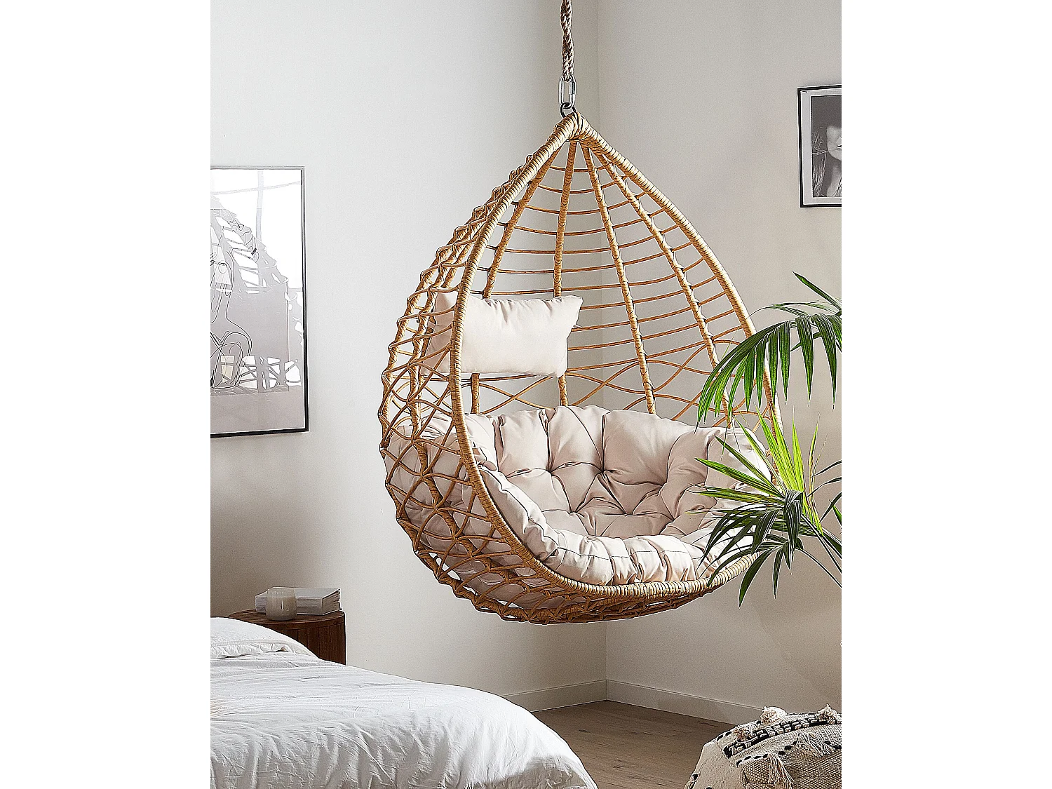 Hangstoel ARSITA Natuurlijk