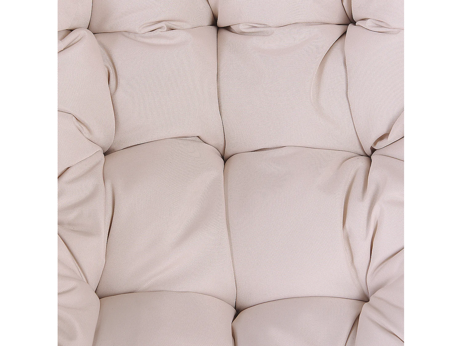 Moderner Hängekorbsessel Rattan ohne Gestell inkl. Kissen Beige Arsita