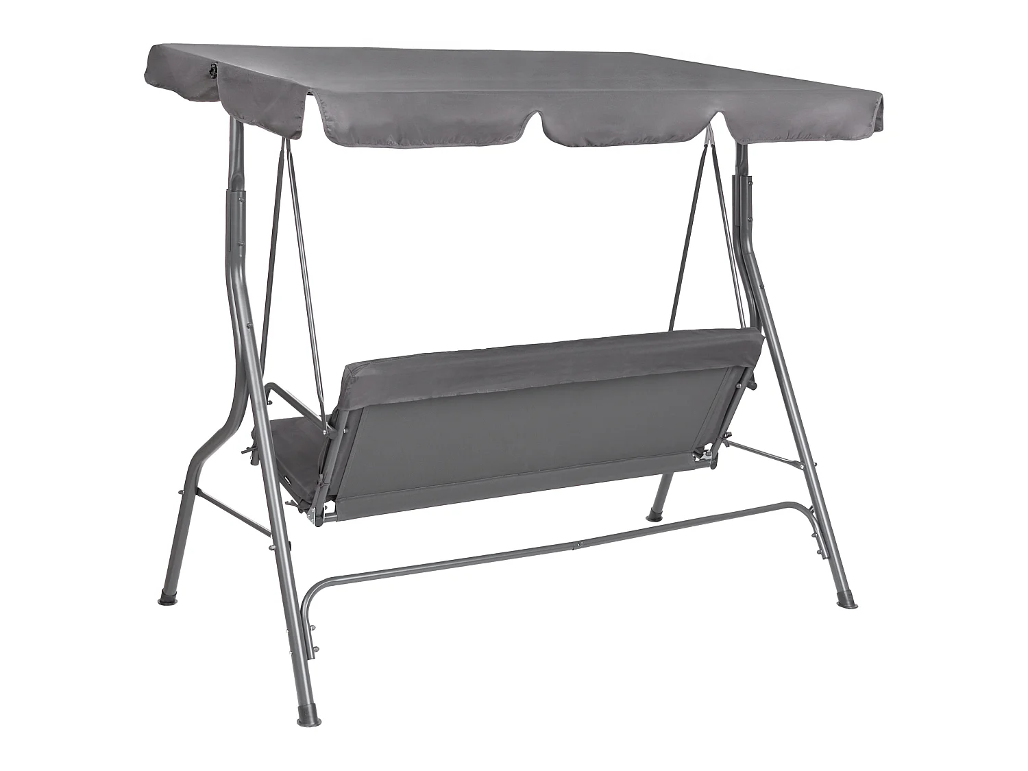 Patio Swing CHAPLIN Metal Dark Grey