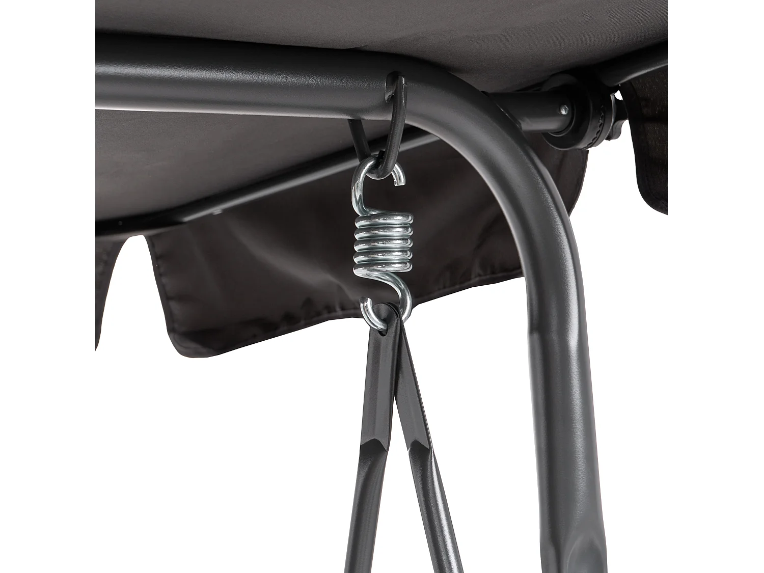 Patio Swing CHAPLIN Metal Dark Grey
