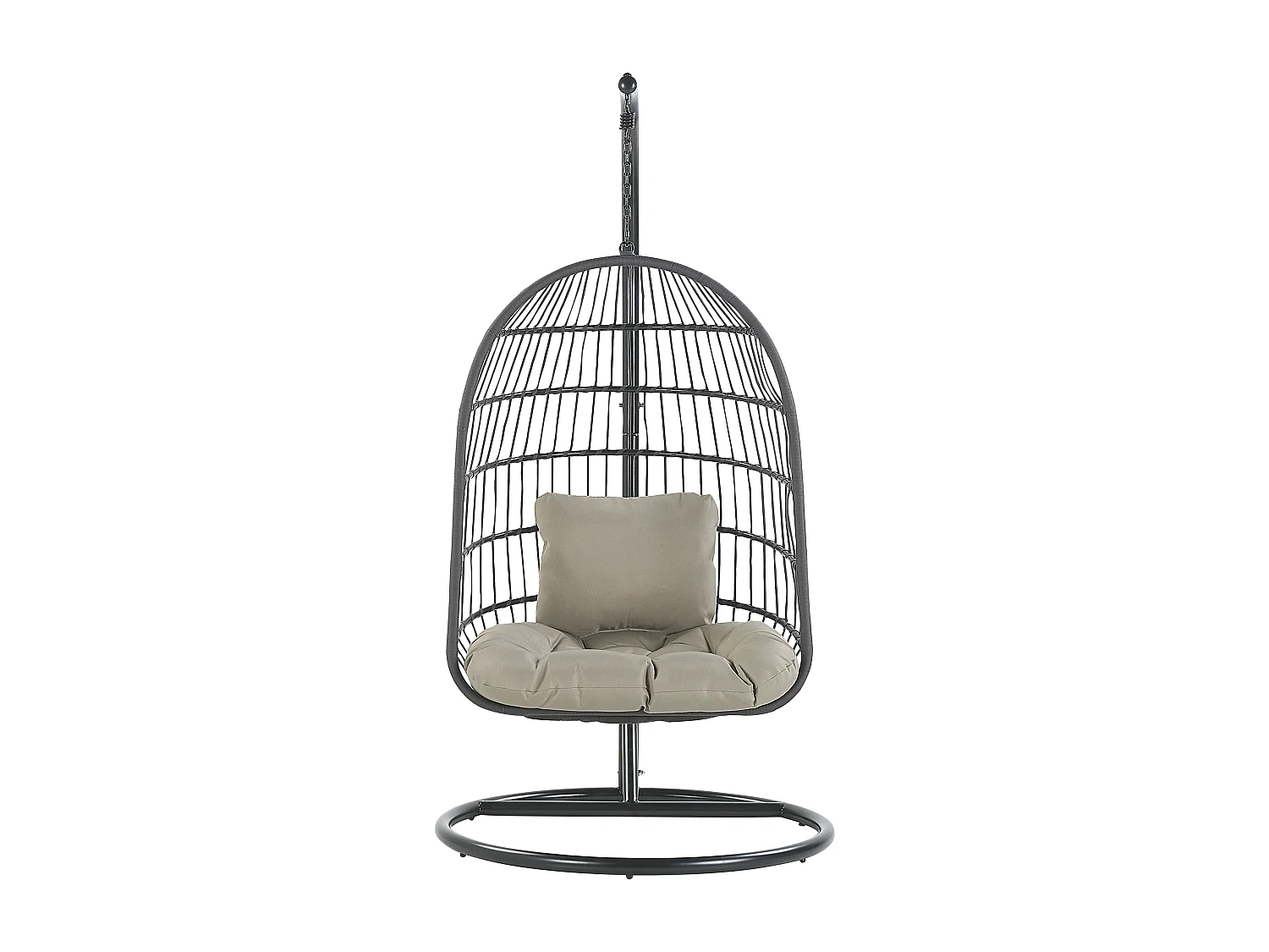 Silla colgante con soporte ALLERA Metal Negro