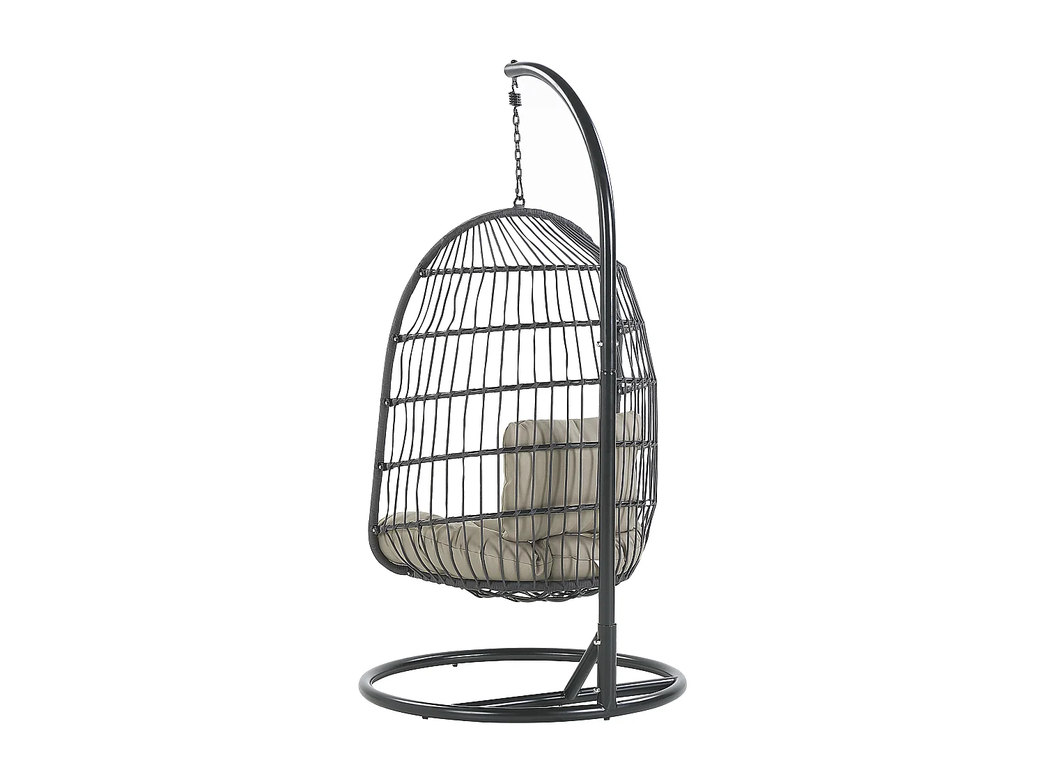 Silla colgante con soporte ALLERA Metal Negro