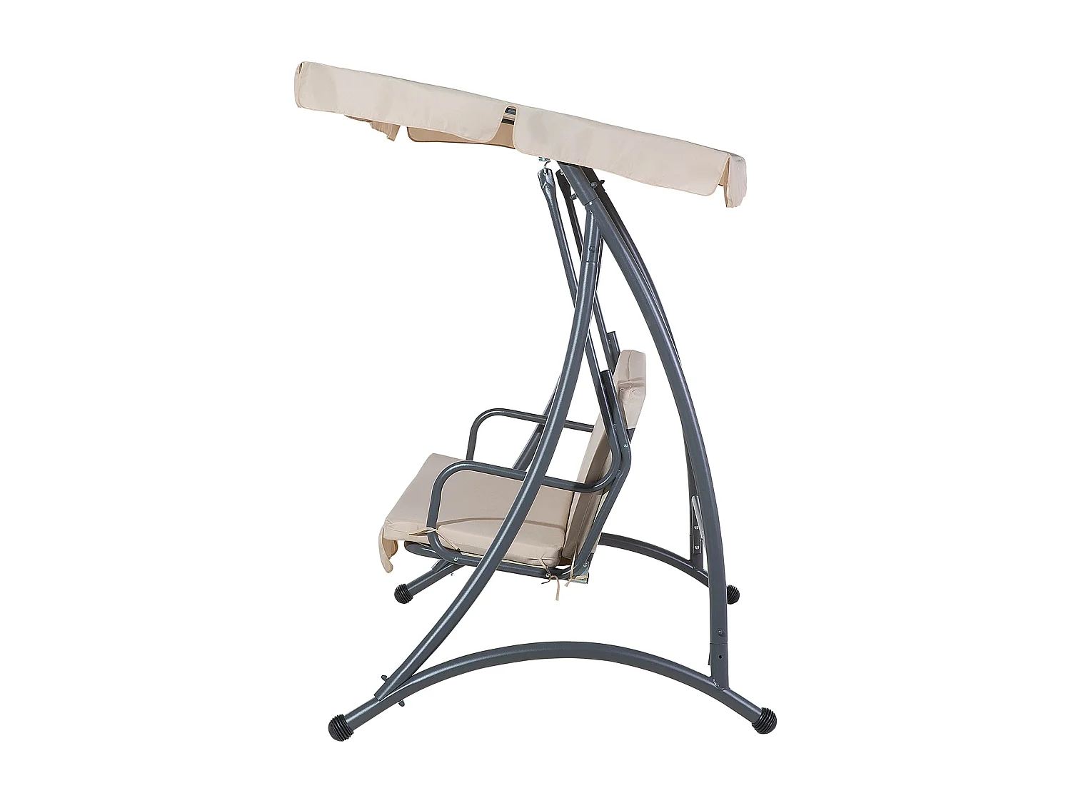 Balancelle de jardin TEMPLE Métal Beige sable