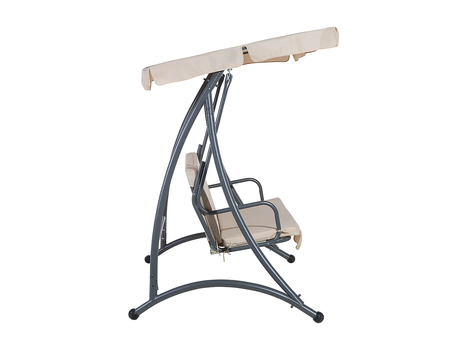 Balancelle de jardin TEMPLE Métal Beige sable