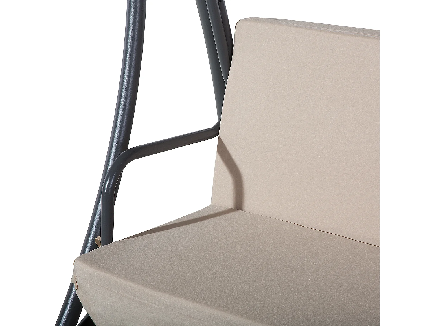 Balancelle de jardin TEMPLE Métal Beige sable