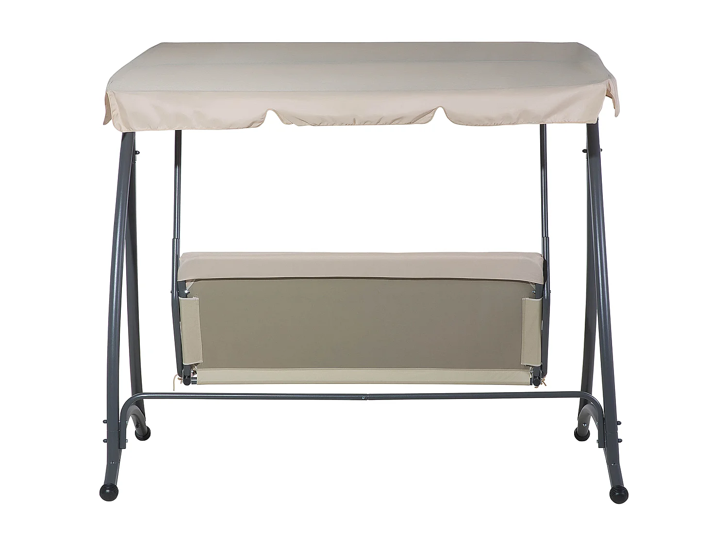 Balancelle de jardin TEMPLE Métal Beige sable