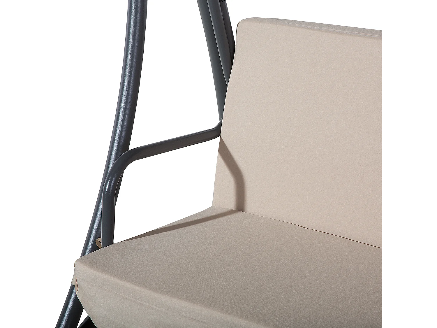 Balancelle de jardin TEMPLE Métal Beige sable