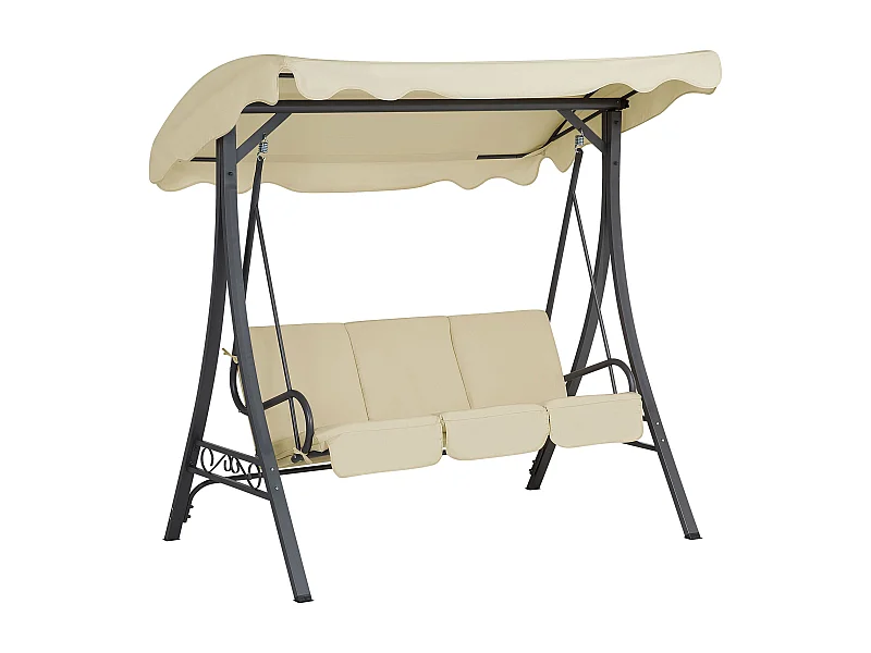 Dondolo Poliestere Beige GARBO