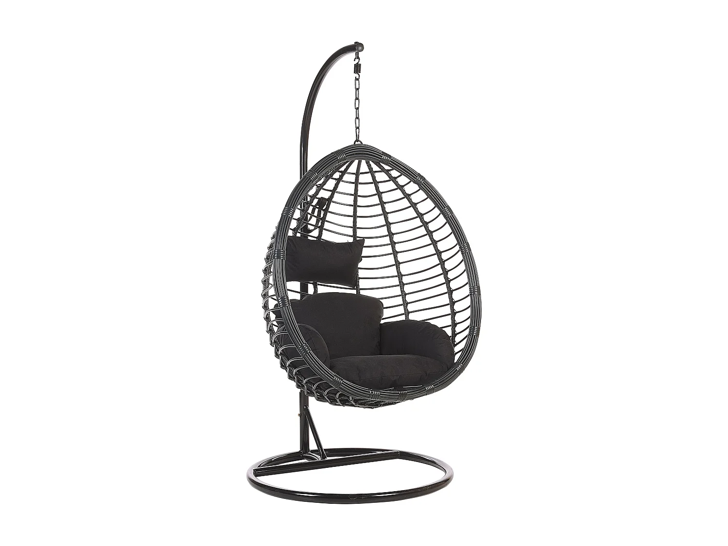 Silla colgante con soporte TOLLO Negro