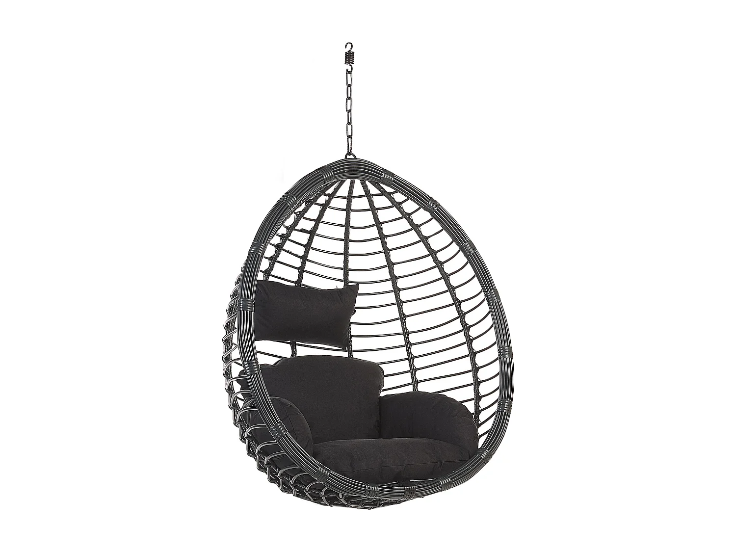 Silla colgante con soporte TOLLO Negro