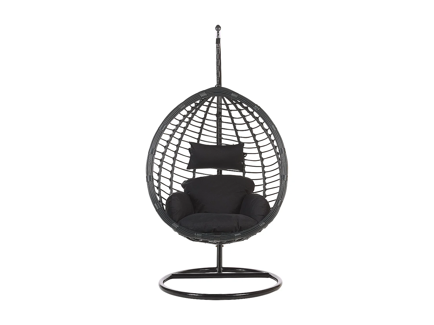 Hangstoel met standaard TOLLO Zwart