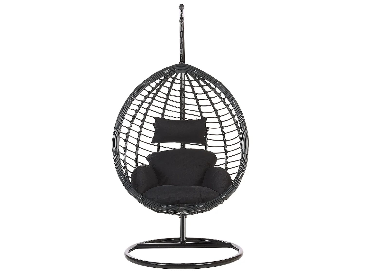Fauteuil suspendu avec support TOLLO Noir