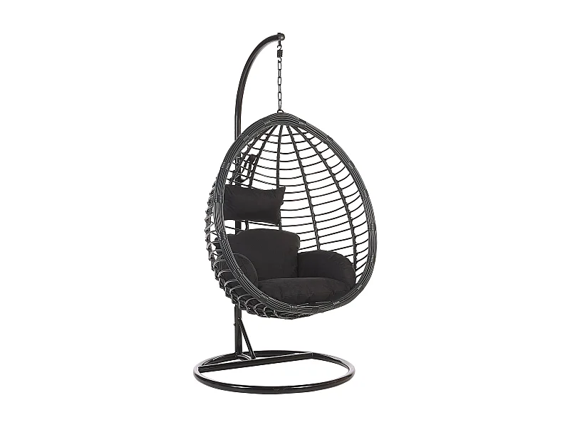 Silla colgante con soporte TOLLO Negro