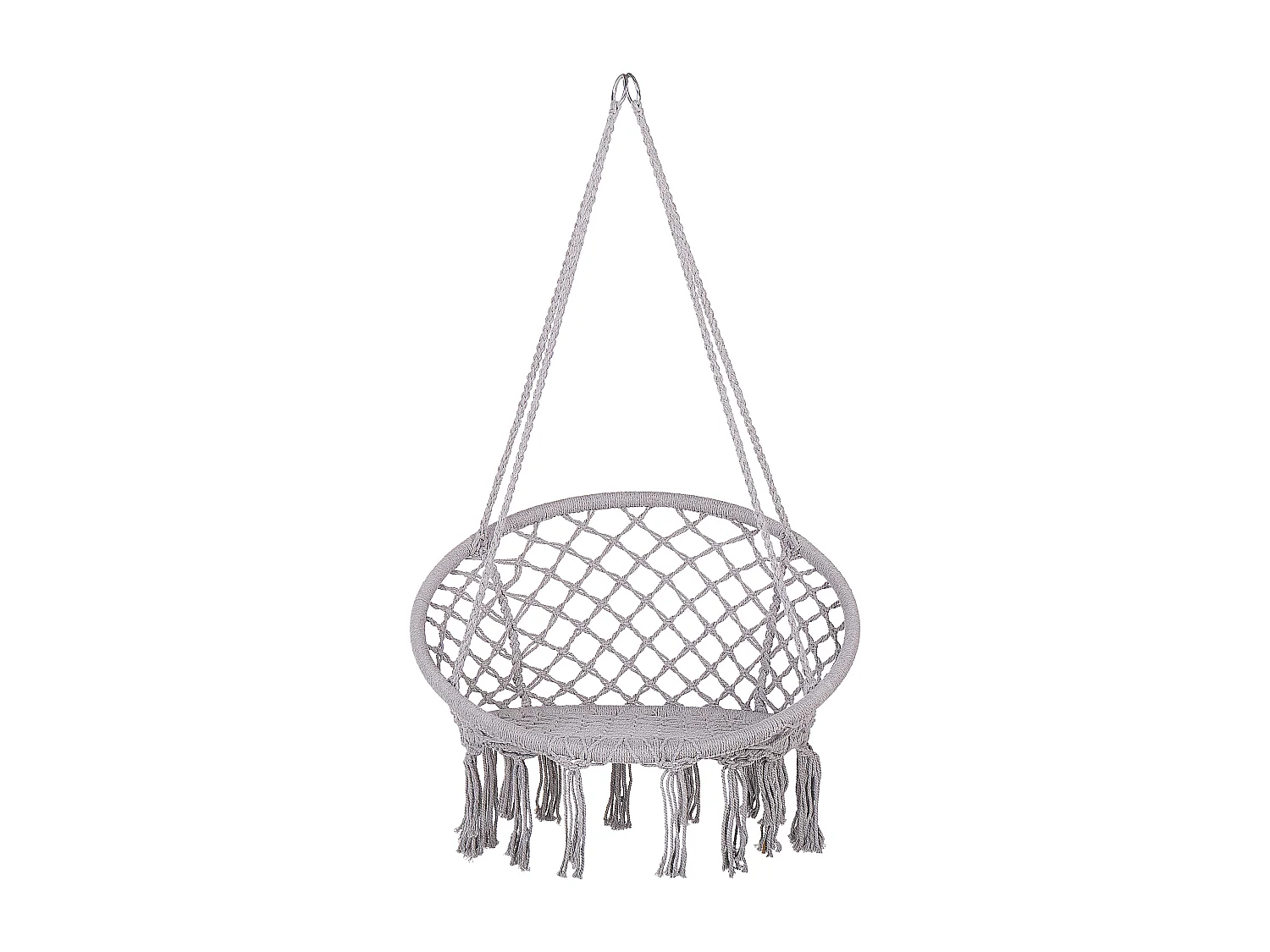 Hängesessel grau Boho-Stil Baumwolle / Polyester Gabella