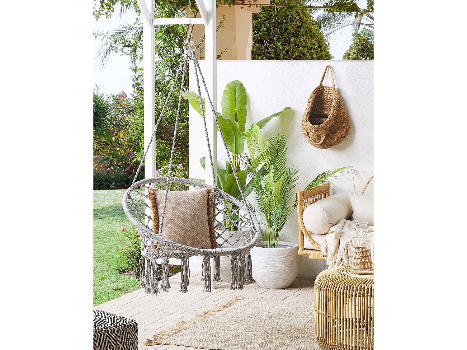 Fauteuil suspendu GABELLA Coton Gris clair