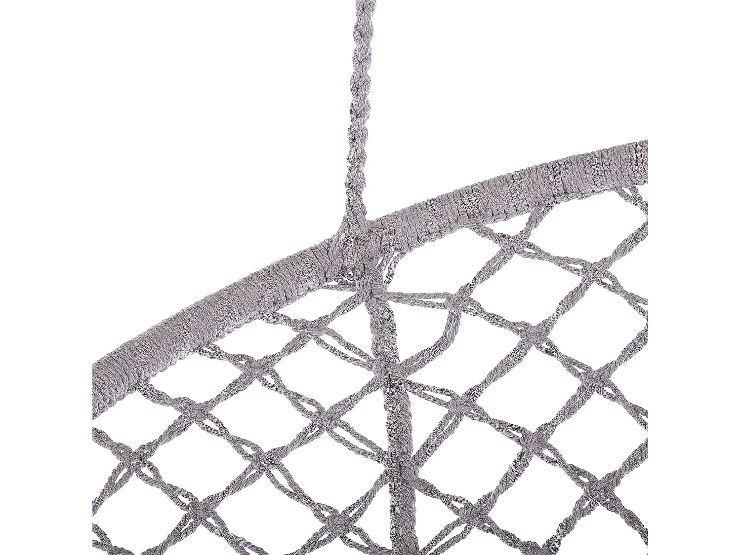 Hängesessel grau Boho-Stil Baumwolle / Polyester Gabella