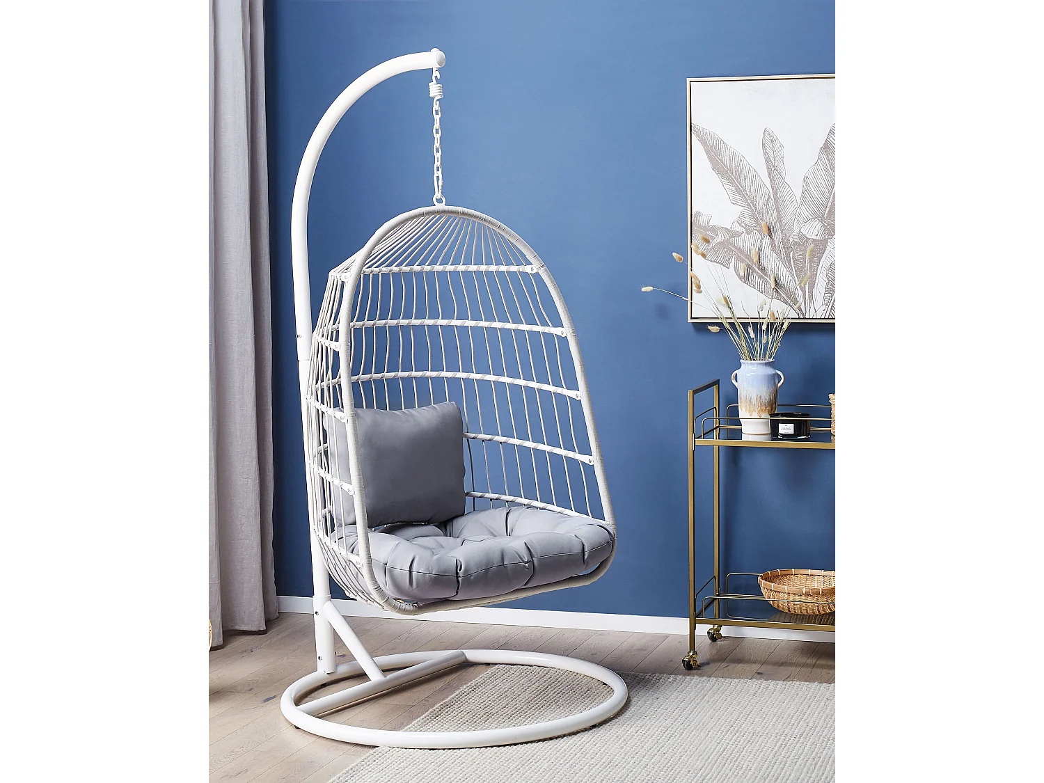 Fauteuil suspendu avec support ALLERA Métal Blanc