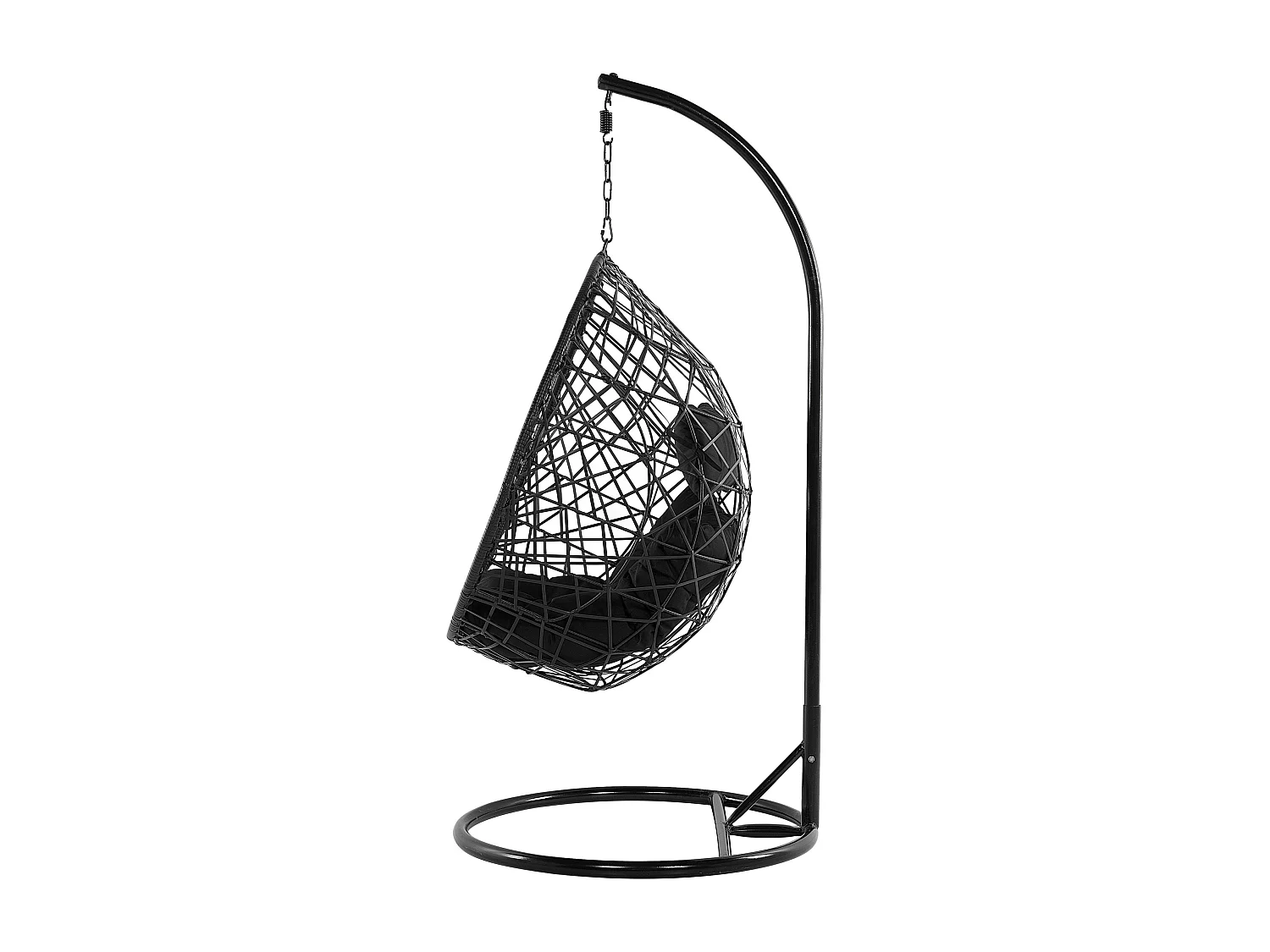 Hangstoel met standaard ALATRI Zwart