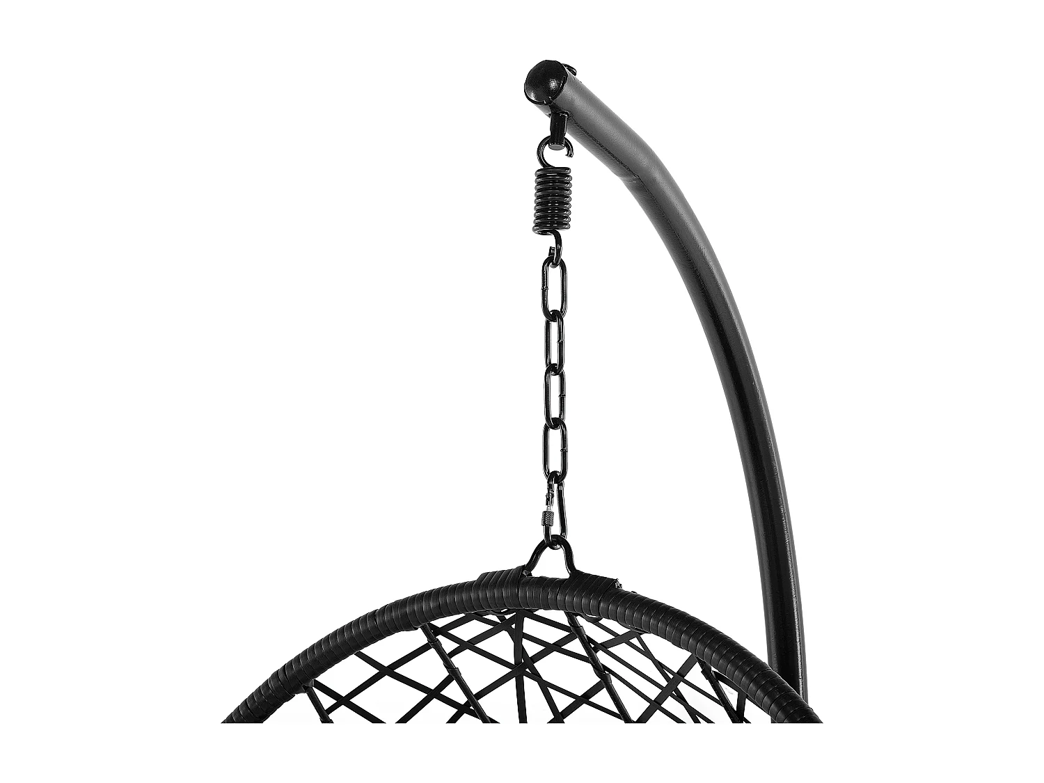 Hangstoel met standaard ALATRI Zwart