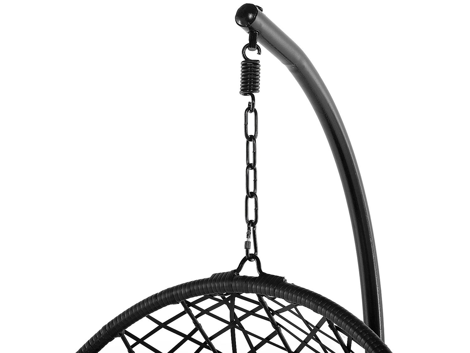 Fauteuil suspendu avec support ALATRI Polyrotin Noir