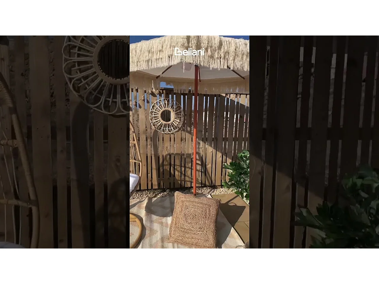 Cadeira Suspensa com Suporte ALBA Natural