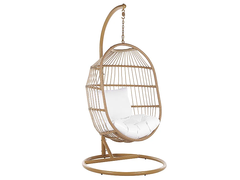 Poltrona sospesa con supporto da pavimento ALBA Naturale