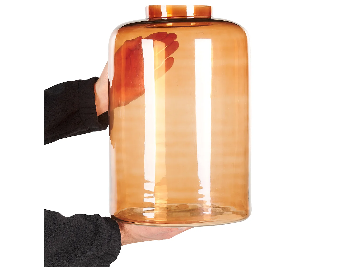Jarro decorativo MIRCHI Vidro 41 cm Laranja