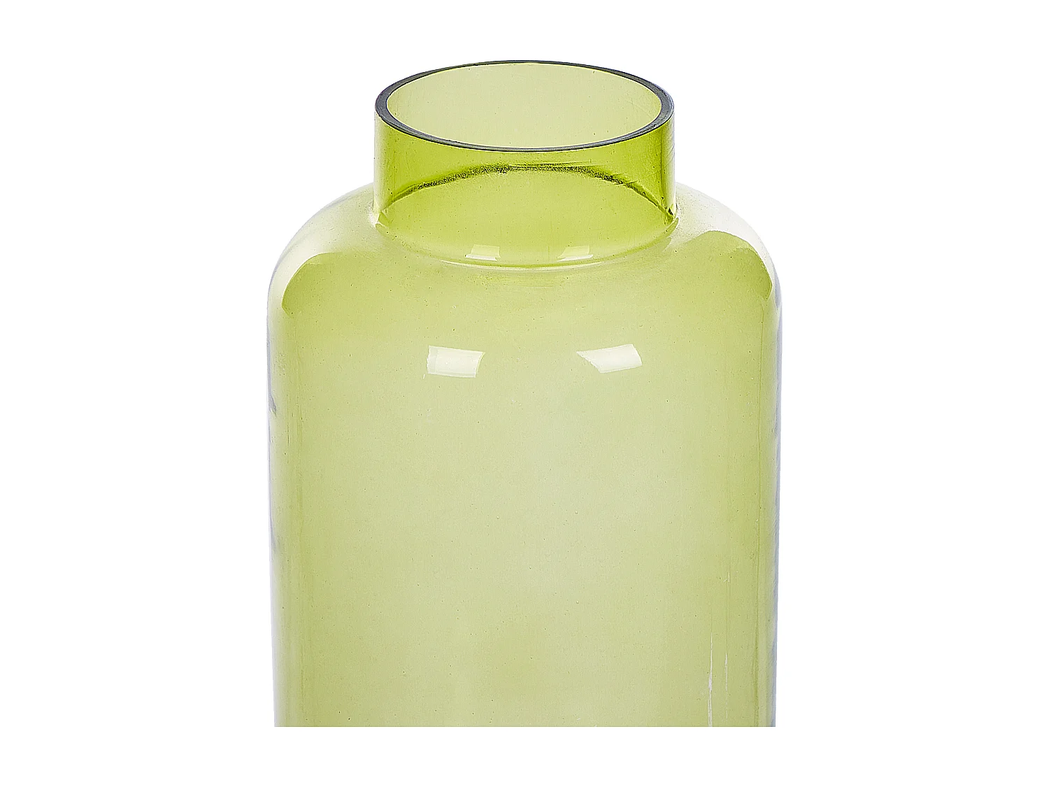 Vase décoratif MAKHANI Verre 33 cm Vert citron