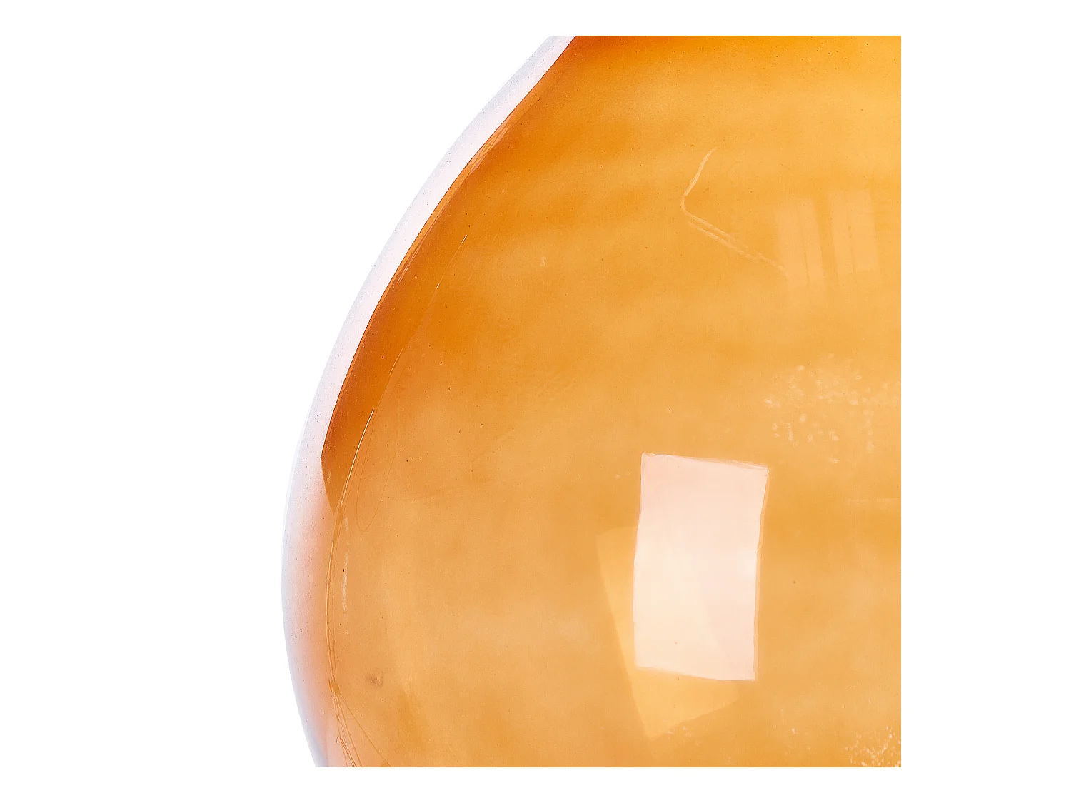 Decovaas CHATNI Glas 48 cm Goudbruin