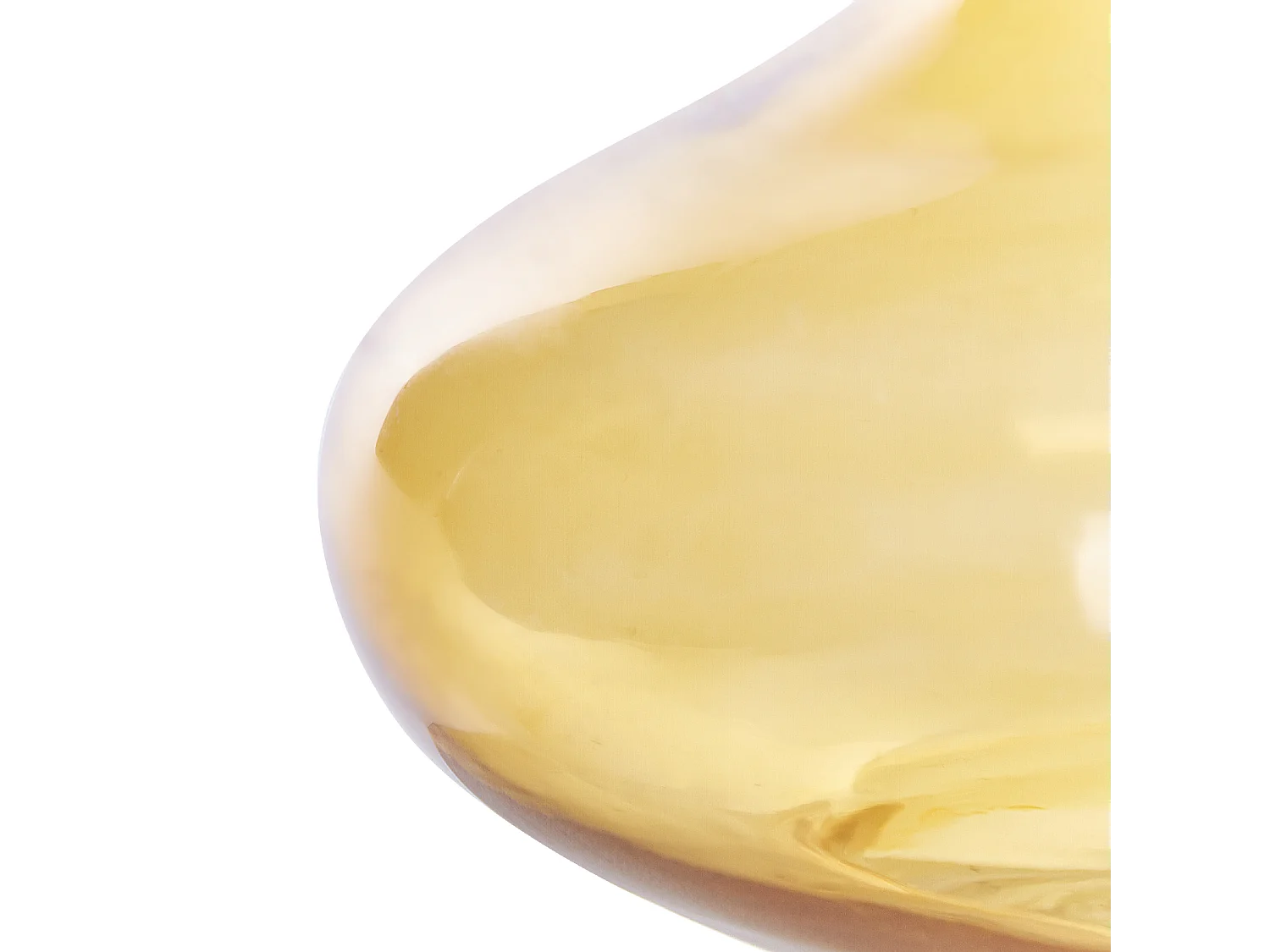 Jarro decorativo PANEER Vidro 30 cm Amarelo